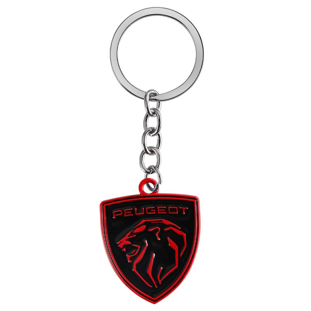 2026 Hot Car Sticker Car Key Holder Keychain Pendants Keyring For Peugeot 206 208 3008 308 207 508 107 307 4008 Auto Keychains D