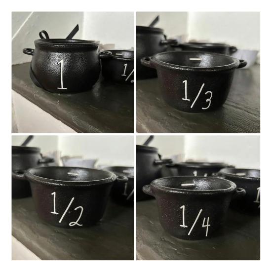 Мини Черный Котел Хэллоуин Ведьмин Котел Горшок Ведро Многоцелевая Маленькая Конфетница для Хэллоуина Угощение или Жизнь Вечеринка Сувениры