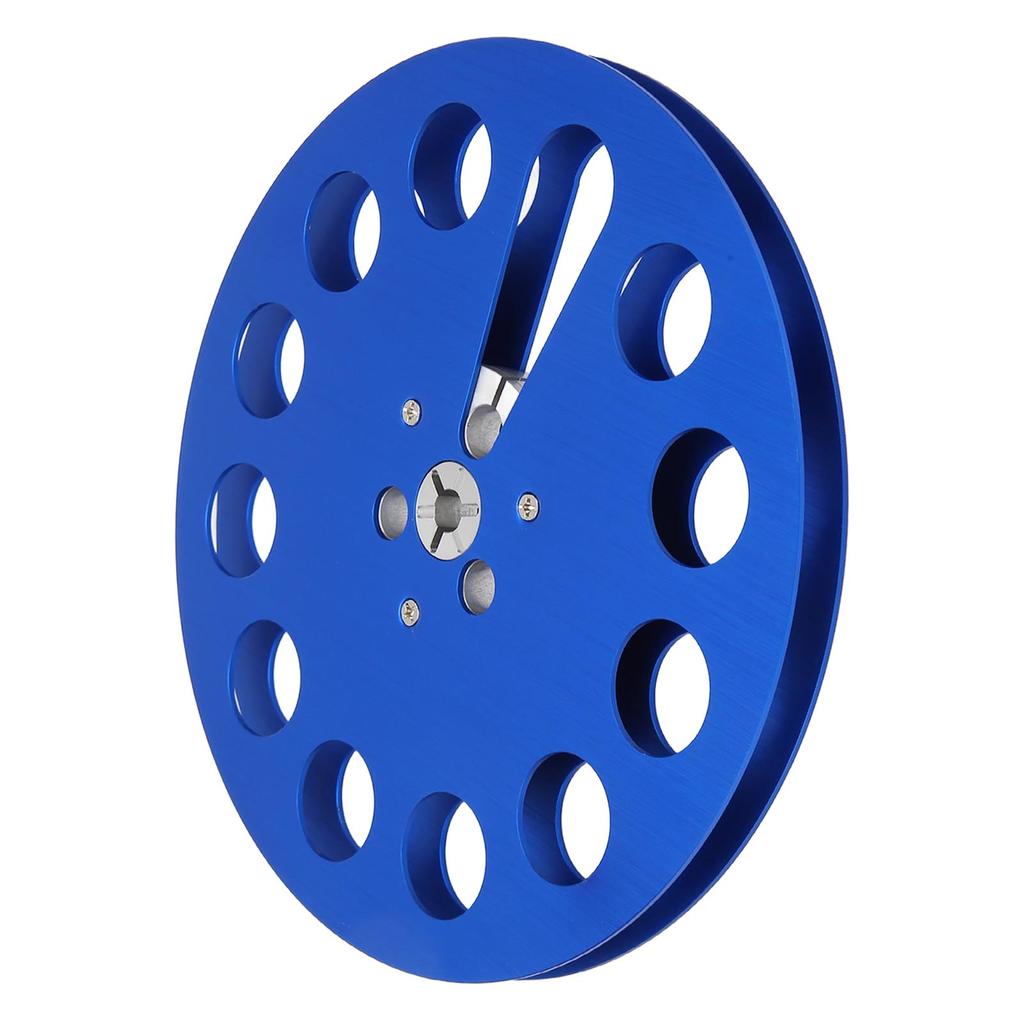 1 4 7 Inch Empty Tape Reel Aluminum Alloy 11 Hole Universal Opening Machine Part Recording Takeup Reel Blue