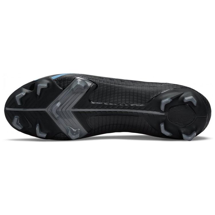 Nike Mercurial Vapor 14 Pro FG Black Photo Blue Мужские кроссовки Железно-серые CU5693-004