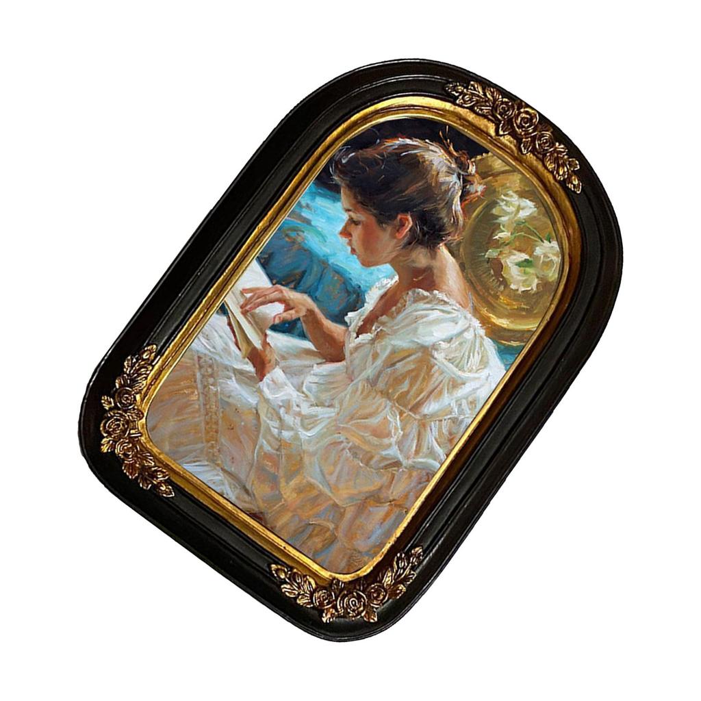 Polyresin Picture Display Frame Wall Hanging Old Fashioned Elegant Gift Accessories Outer Frame 17Cmx24cm Photo Gallery Art