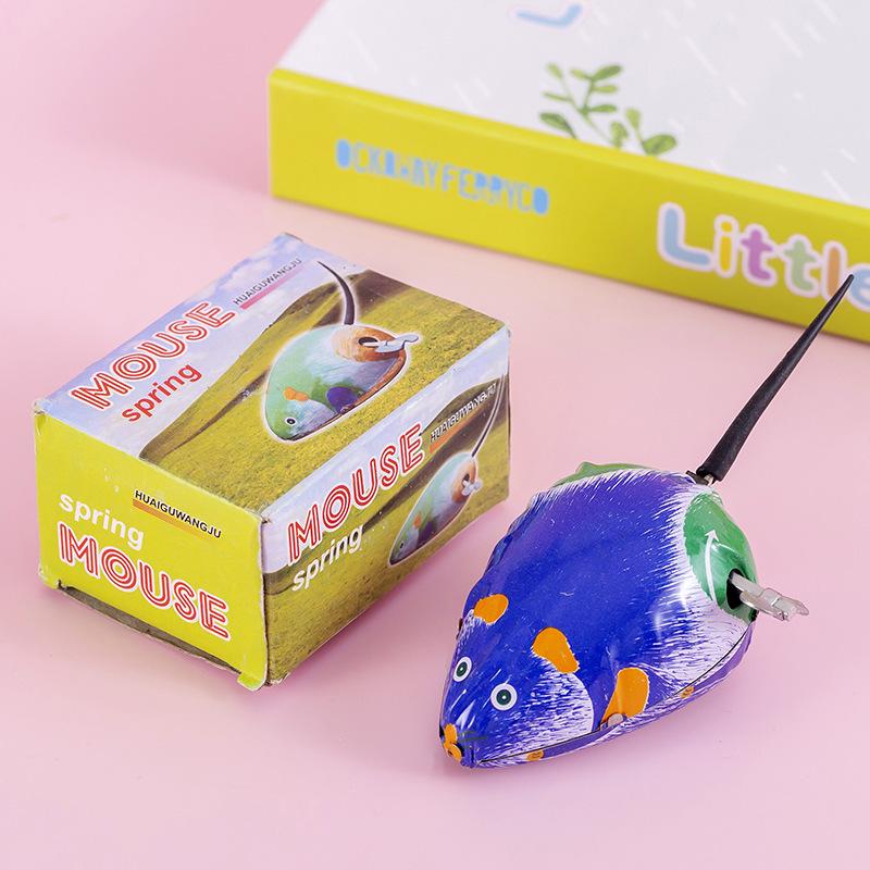 Ностальгическая заводная игрушка-лягушка из жести