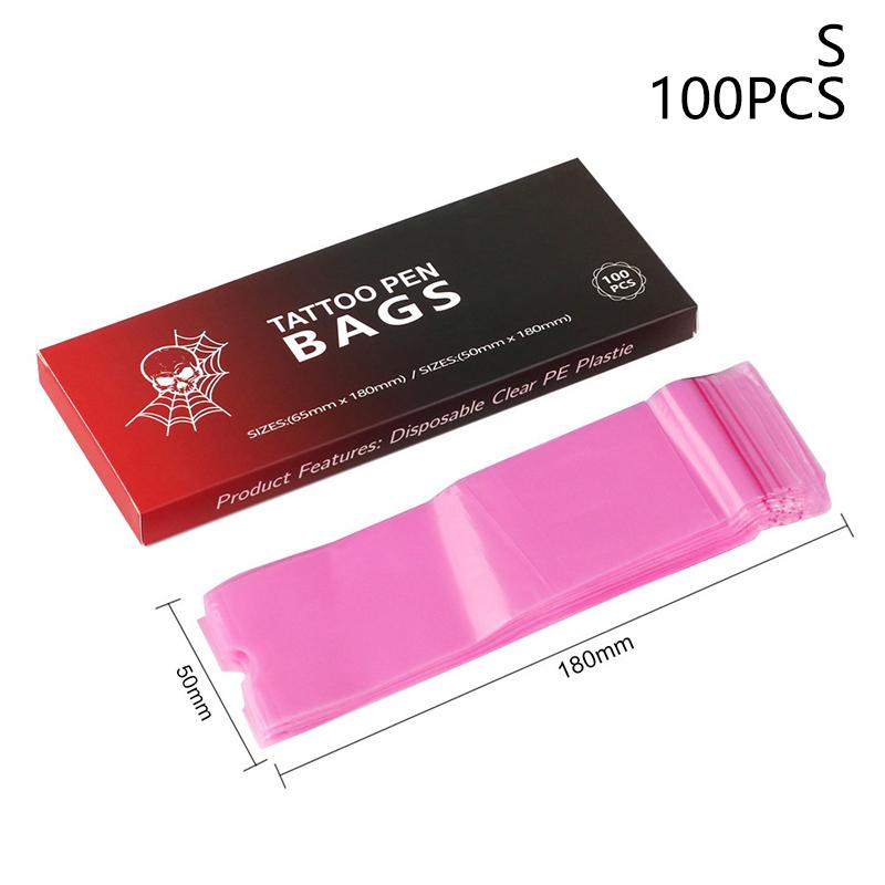 100 шт. больших размеров сумки для тату-ручек чехлы для машинок для татуировок черные синие самоклеящиеся чехлы аксессуары для татуировок