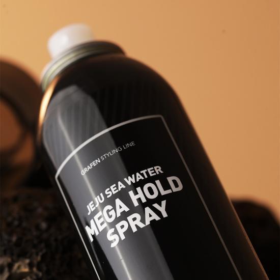 Graphene Jeju Seawater Mega Hold Spray 250 мл (Газовый баллончик DME для человеческого тела)