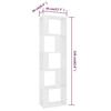 VidaXL Bookcase/Room Divider, Storage Furniture, Bookshelf Living Room Living Room Bedroom Interior, 800108