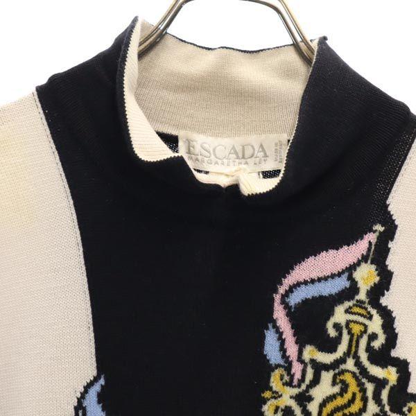 Escada Свитер с длинным рукавом из 100% шерсти 38 вязаный Женский Б/у