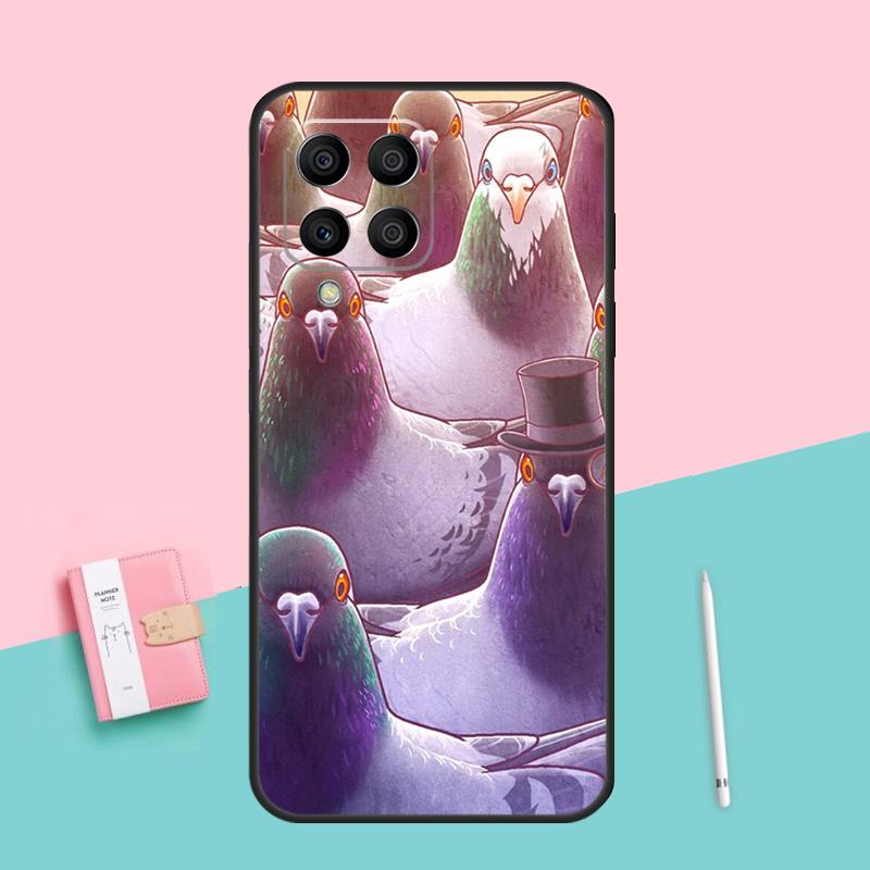 Голуби Птицы Стая Для Samsung Galaxy M53 M33 M32 M16 M06 M12 M55 M15 M35 M14 M34 M54 M11 M21 M31 M13 M52 Чехол