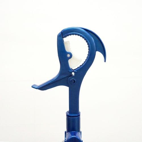 Towa Sangyo Laundry Drying Rack with LST Side Hooks, 32 Pinch Clothes Hangers, Blue, Anti-Tilt, Double Hooks, Large, Approx. 33cm Wide x 60cm Deep x 3