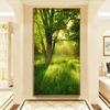 Зеленый лес HD картинки холст картины настенное искусство солнечный свет солнечный свет зеленые деревья постеры для гостиной веранда декор куадрос