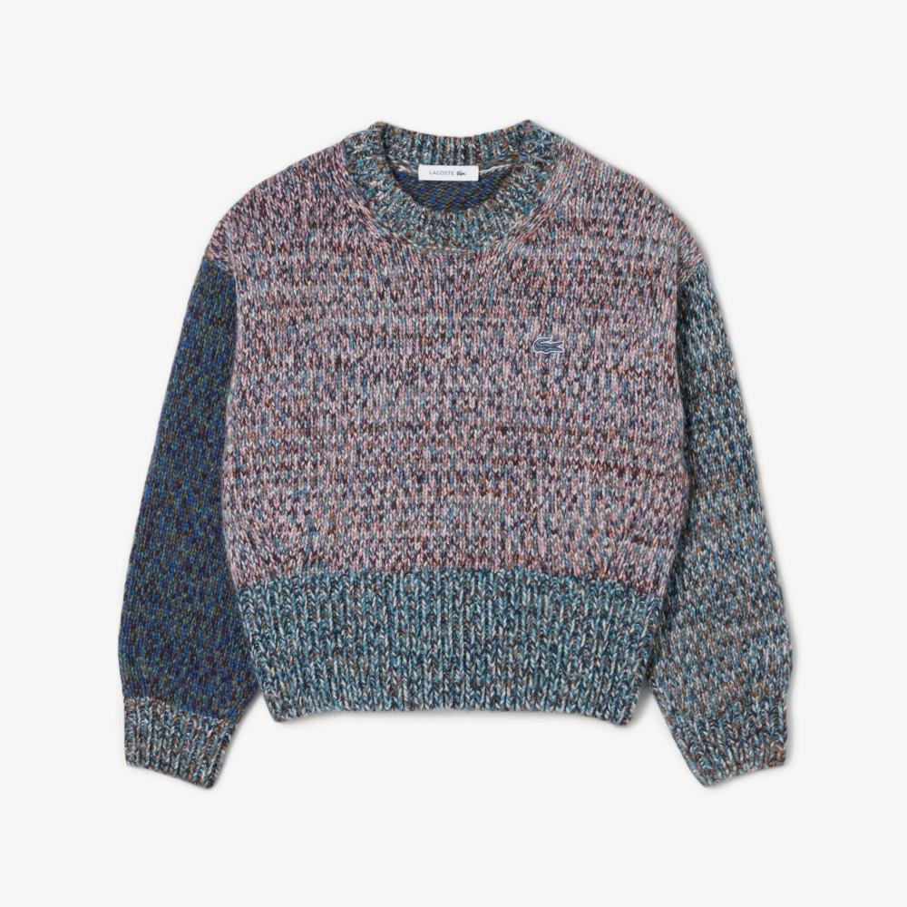 [lacoste] Women's Winter Cozy Color-Mix Sweater AF4008-55NKSE