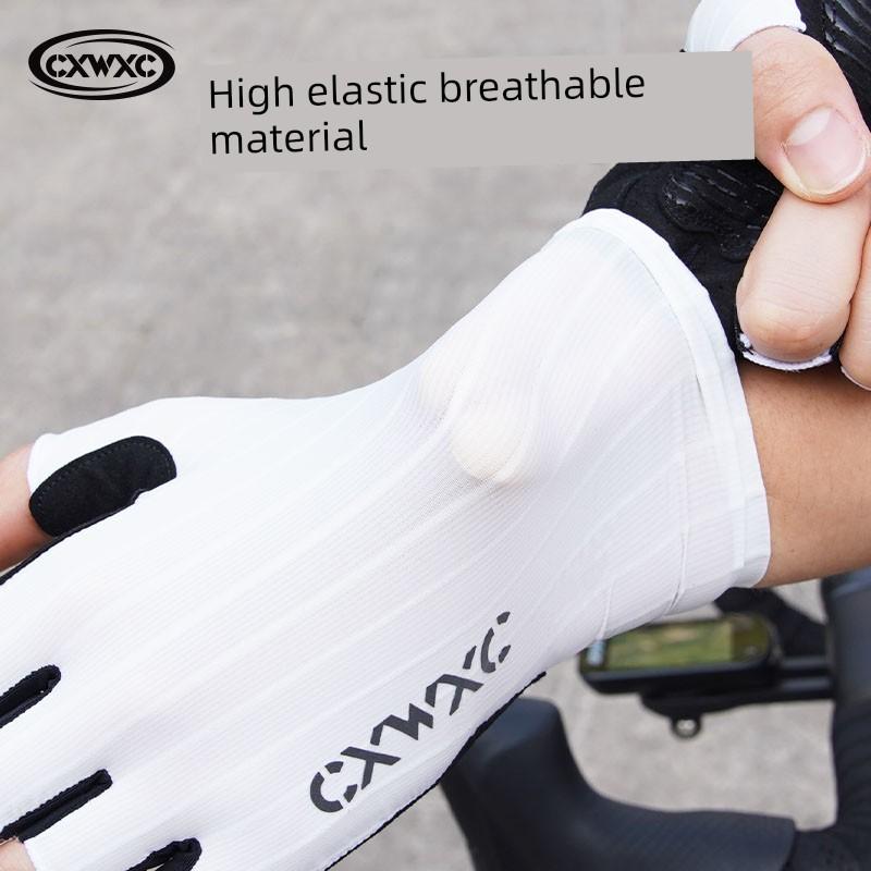 Cxwxc Cycling Gloves Half-Finger Shock-Absorbing Road Bike Mountain Bike Special Bicycle Gloves Short-Fingered Men and Women Summer