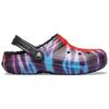 Crocs Классические клоги Color Diffusion Слипоны Унисекс Обувь Фиолетовый Красный 206341-988