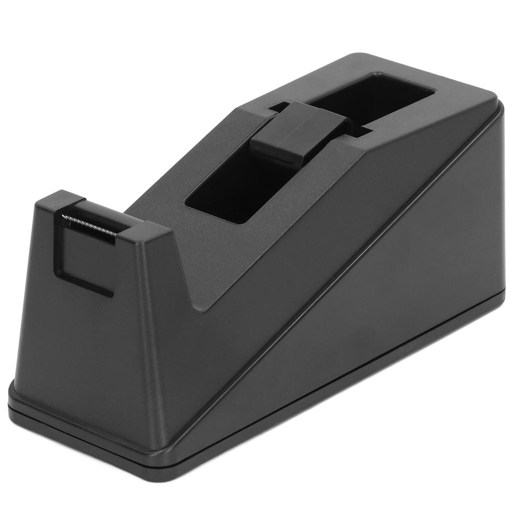 Диспенсер для клейкой ленты, большой, черный, настольный, противоскользящий, устойчивый к ржавчине, из нержавеющей стали, диспенсер для клейкой ленты, лезвие