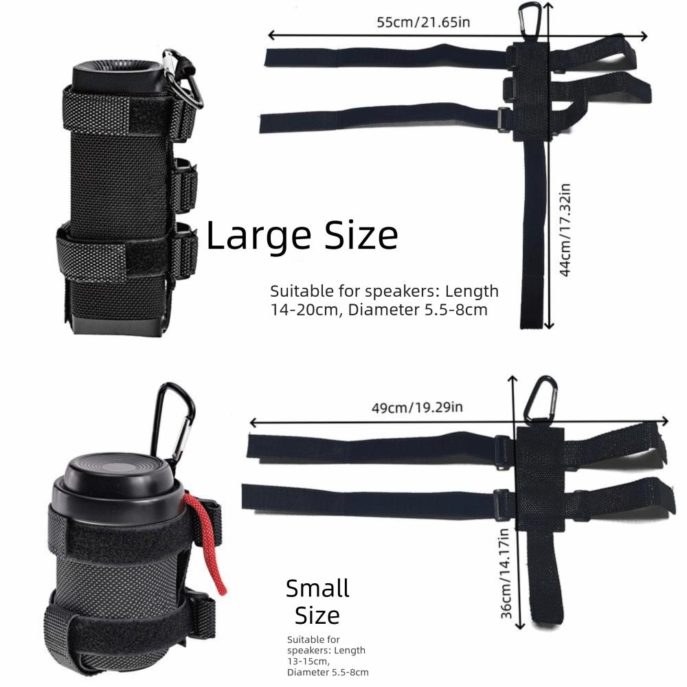 Adjustable Strap Cycling Speaker Mount Bracket Holder Water Bottle Holder Kettle Rack