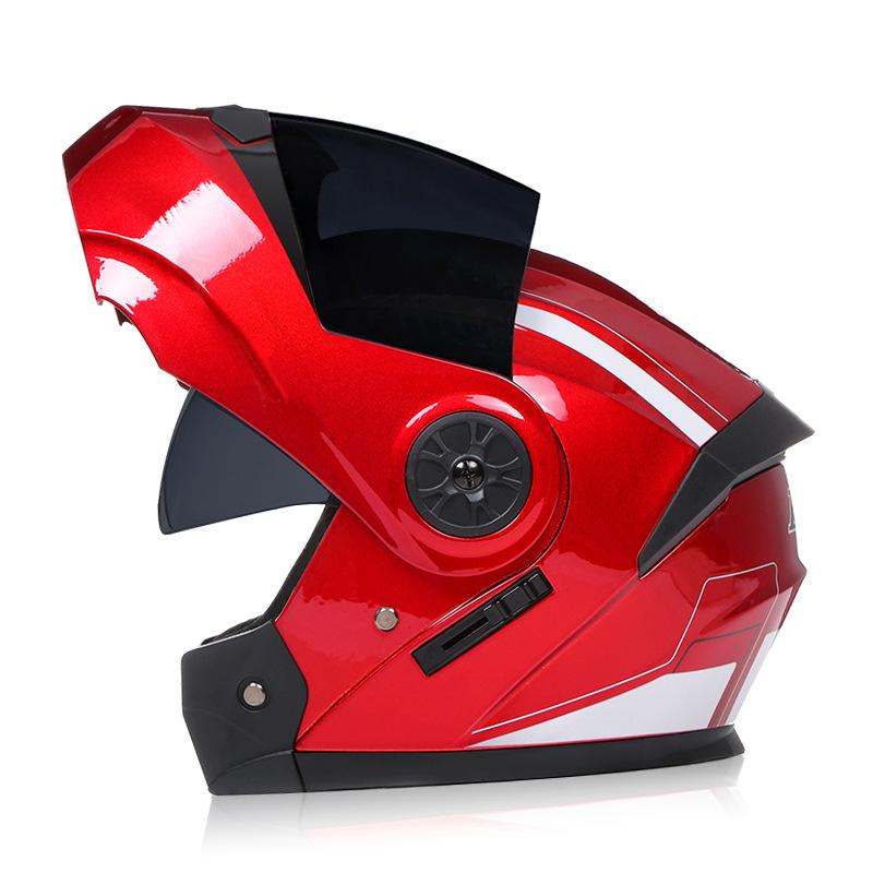 Одобренный DOT Персонализированный откидной мотоциклетный шлем для мужчин и женщин Безопасный для скоростного спуска Мотокросс Гоночный Модульный Полнолицевой Casco Moto