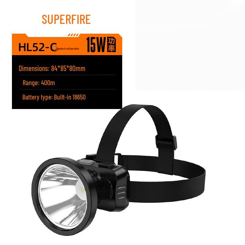 SupFire HL52-G Rechargeable Outdoor Headlamp