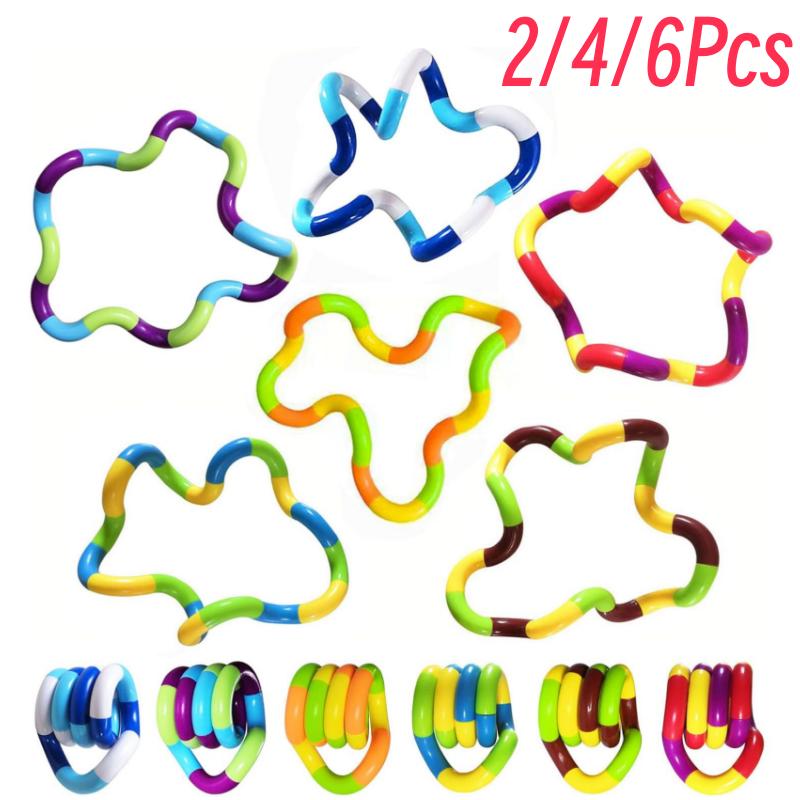 Sensory Fidget Toys Multicolor Quiet Twisty Fidget Toys For Adult, Anxiety Stress Relief,, Twist, Chain Spinner Alternative Gift