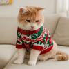 Cartoon Pattern Dog Snowflake Sweater Soft Cat Elk Knitwear Pet Christmas Sweater  Holiday Suit