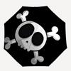 Skull Crossbones Automatic Opening Folding Umbrella - 8 Bone Iron Frame, Portable Design for Outdoor Use, Ideal Gift for Fans and Travelers0