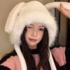 Fashion Enthusiasts Rabbit Ear Beanie Windproof Trapper Hat Ear Protector Hat Adult Winter Cycling Skiing Supplies