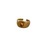 1PC Gold Sunflower Haute Couture Finger Ring Vintage Tiger'S Eye Ring Niche Design Light Luxury Jewellery New Multi Styles
