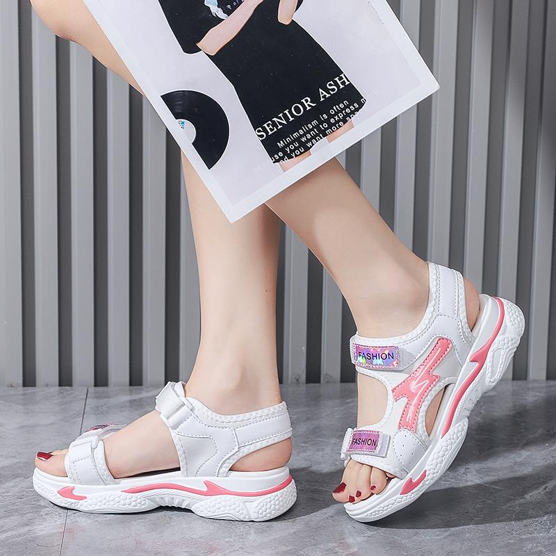 Летние ультралегкие сандалии женские спортивные сандалии для девочек сандалии на липучках для девочек