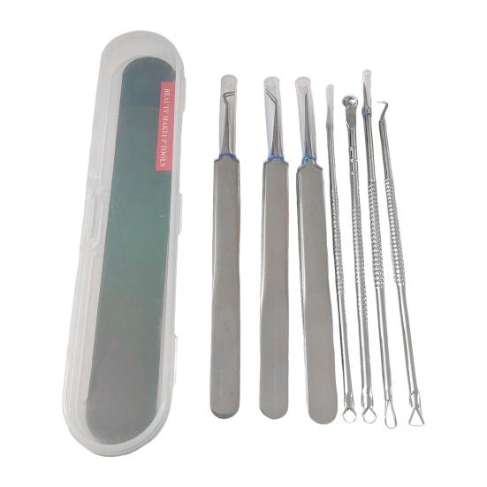 Yousheng 7 шт. набор инструментов для удаления черных точек из нержавеющей стали набор для удаления угрей профессиональный инструмент для удаления черных точек и белых угрей для лица