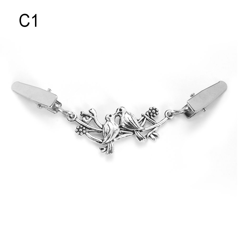 Charm Gift Winter New Shawl Brooch Duck Clip Clasps Sweater Blouse Pin Cardigan Clip