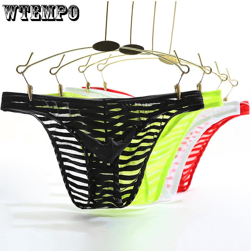 Men's Triangle Underwear Ultra-thin Ice Silk Transparent Sexy New Underwear