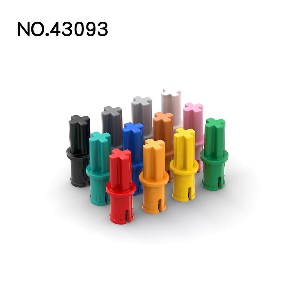 50 шт. Детали MOC 43093 Высокотехнологичный штифт-ось 1L с продольными насечками Совместим с кирпичным элементом Детская игрушка СДЕЛАЙ САМ Строительный блок
