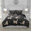 3D Printed Cartoon Style Duvet Cover Kit Ultra-fine Fiber Pillowcase 2024 New Wholesale Cute And Comfortable Animal Kit