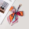 Silk Scarf Pendant Keychain: Versatile Bag Charm & Keyring