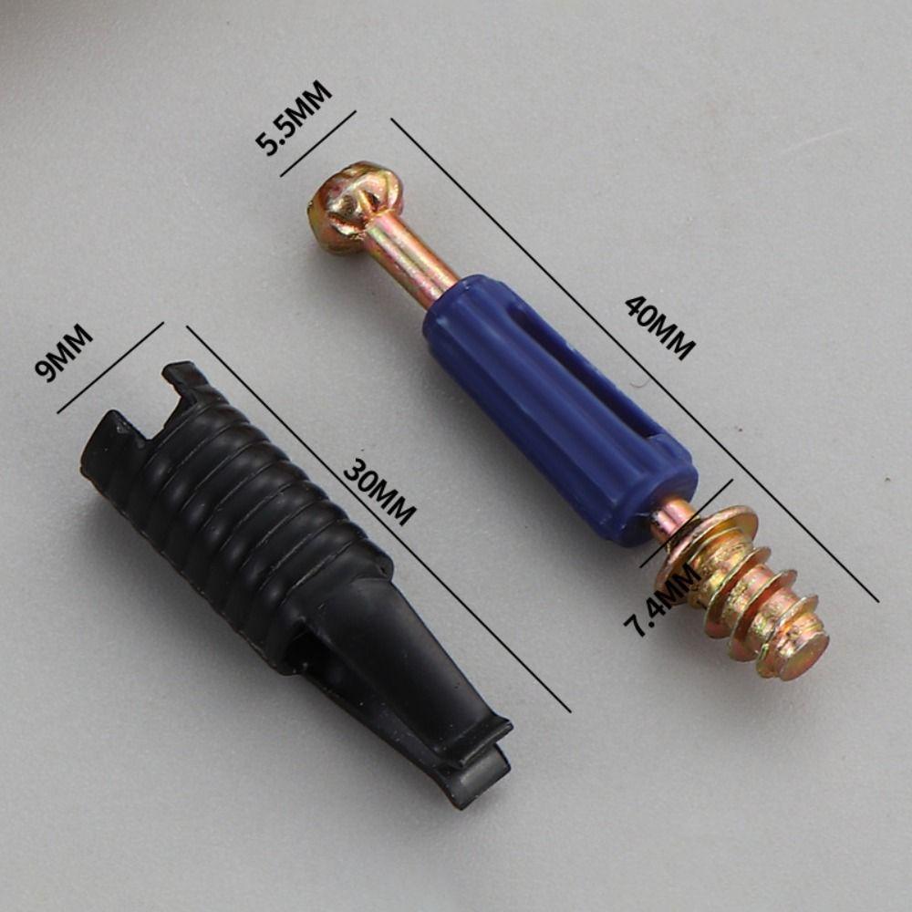 50 шт. Эксцентриковые колеса Комплект для соединения мебели Фиксатор боковой гайки Винт Гайка Соединители Фиксатор соединения 2-в-1 Болт