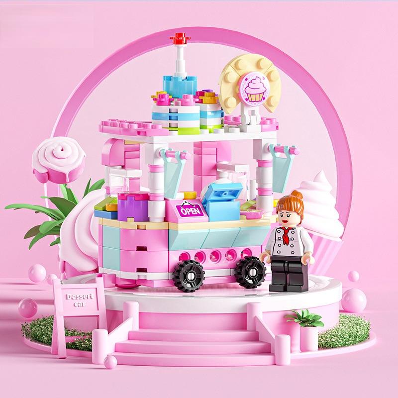 Compatible With Lego Building Block Mini City Building Street View Children'S Educational Enlightenment Assembled Toys Institutional Gifts