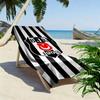 Beşiktaş Logo Print Beach Towel, Large Soft Quick Dry Towel for Beach Camping Swimming