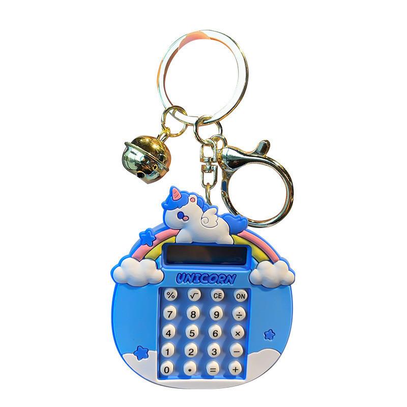 Милый силиконовый брелок с дизайном единорога в синем цвете, идеально подходящий для дней рождений и свадеб