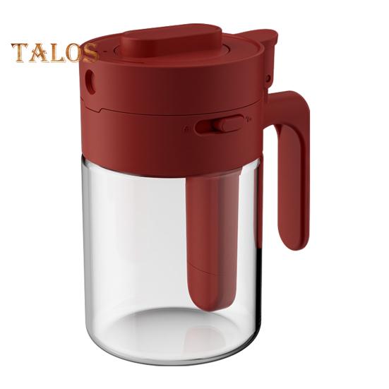 Glass Spice Jar with Spoon Locking Design Airtight Lid Multifunctional Seasoning Container for Spices Salt Sugar