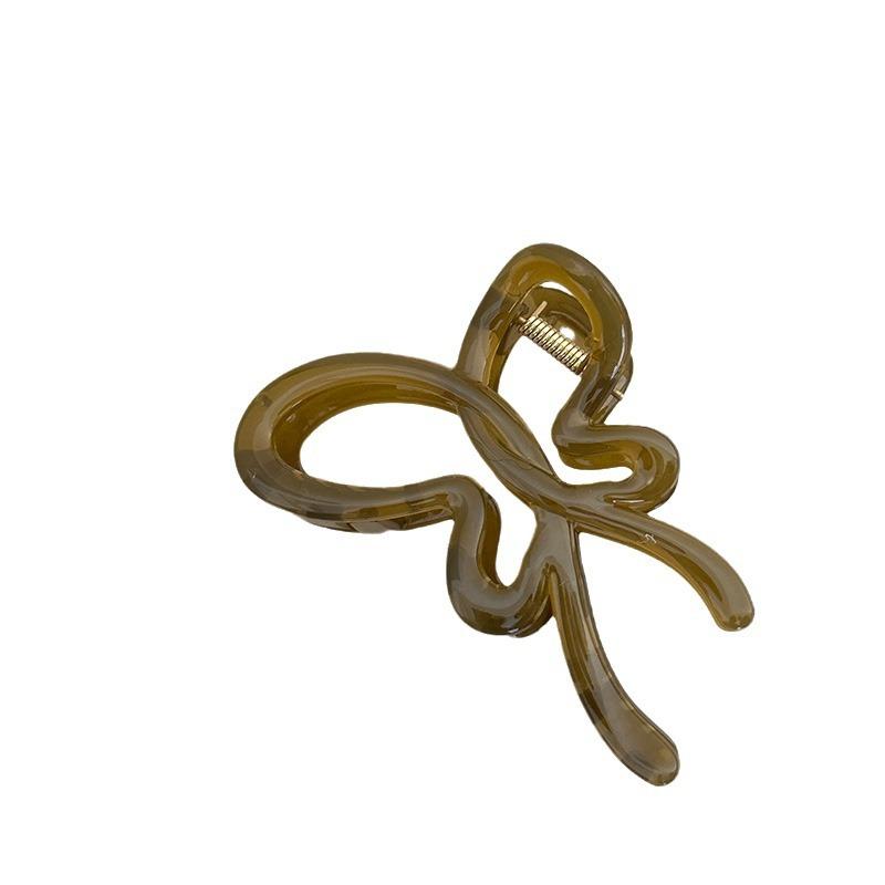 Large Hollow Butterfly Hair Claw Clips Headwear for Women Girl Korean Bow Ribbon Shark Ponytail Clip Hairpin Accessories