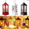 1pcs Christmas New Year Family Decoration Fairy Light Candle White Snowman LED Flame Light