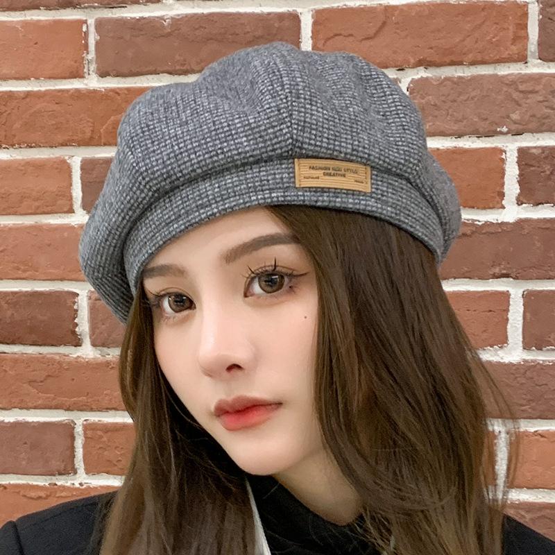 Берет женский осенне-зимний ретро-узор «Тысяча птиц», универсальная шляпа, модная шляпа художника