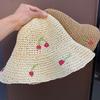 Женская вязанная крючком шляпа-ведро, милая женская спортивная кепка в рыбацком стиле для женщин и подростков, повседневная весенне-летняя солнцезащитная кепка