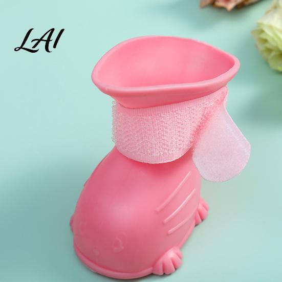 Sturdy Outdoor Shoes for Medium Dogs 4Pcs Waterproof Dog Shoes Rain Boots with Skid-resistant Soles Adjustable Anti Slip Puppy Paw Covers