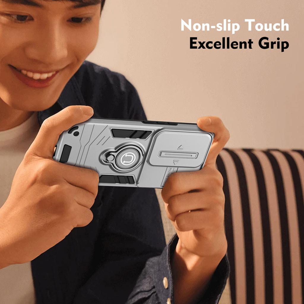 Чехол для Samsung Galaxy S25 Ultra Slide Camshield Подставка PC+TPU Чехол для телефона