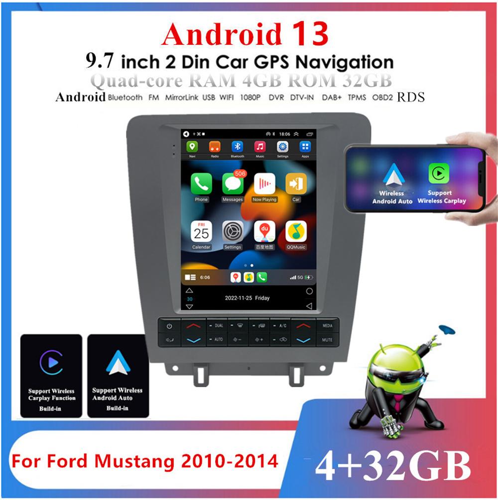 Mustang navigation all-in-one machine 10-14-original car style 9.7-inch top with built-in CP