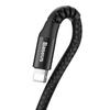 Baseus 1m Coiled USB-A to Lightning Cable - Black