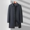 Мужское тренчкот средней длины в стиле business casual