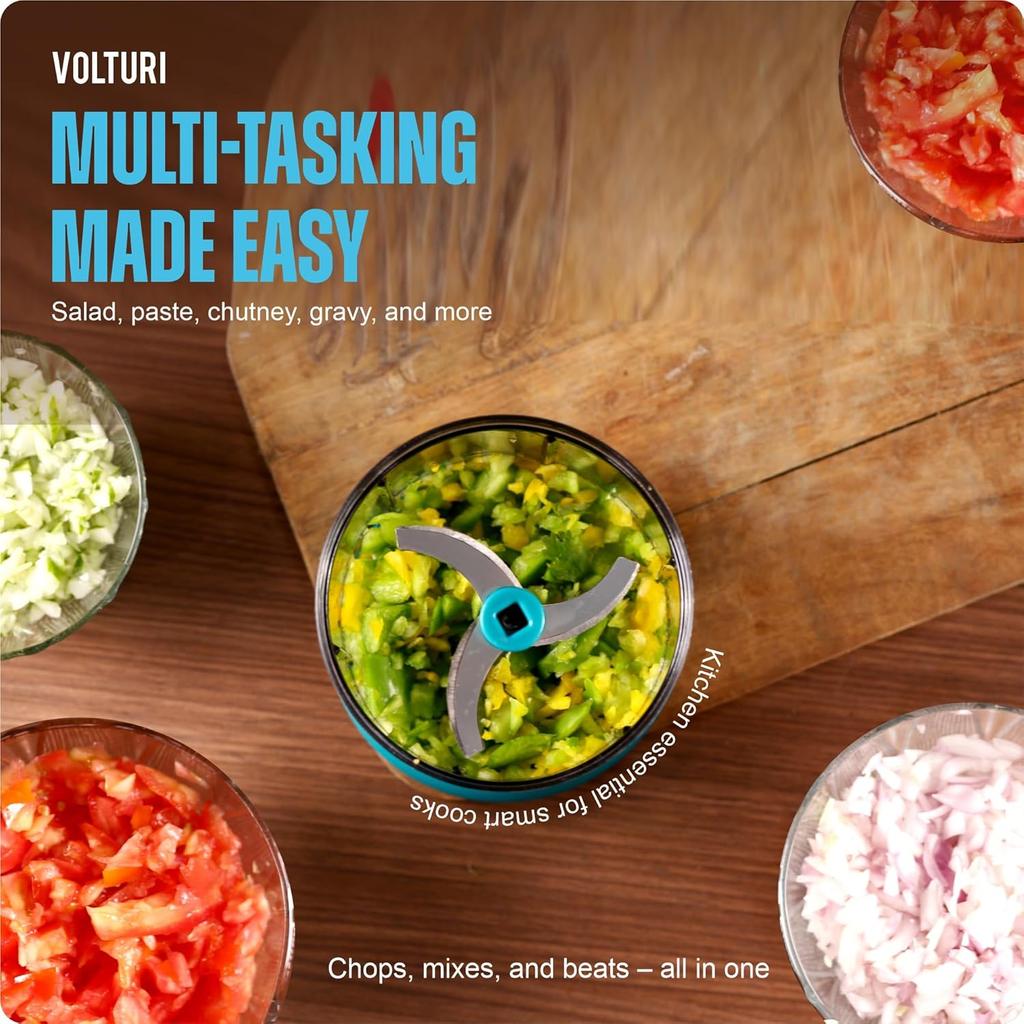 Чоппер для кухни, Ручной чоппер с 5 лезвиями, Овощерезка (А-1000 МЛ)