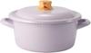 Fuji Enamel Cotton Plus Casserole 20cm Purple CTP-20W.PU