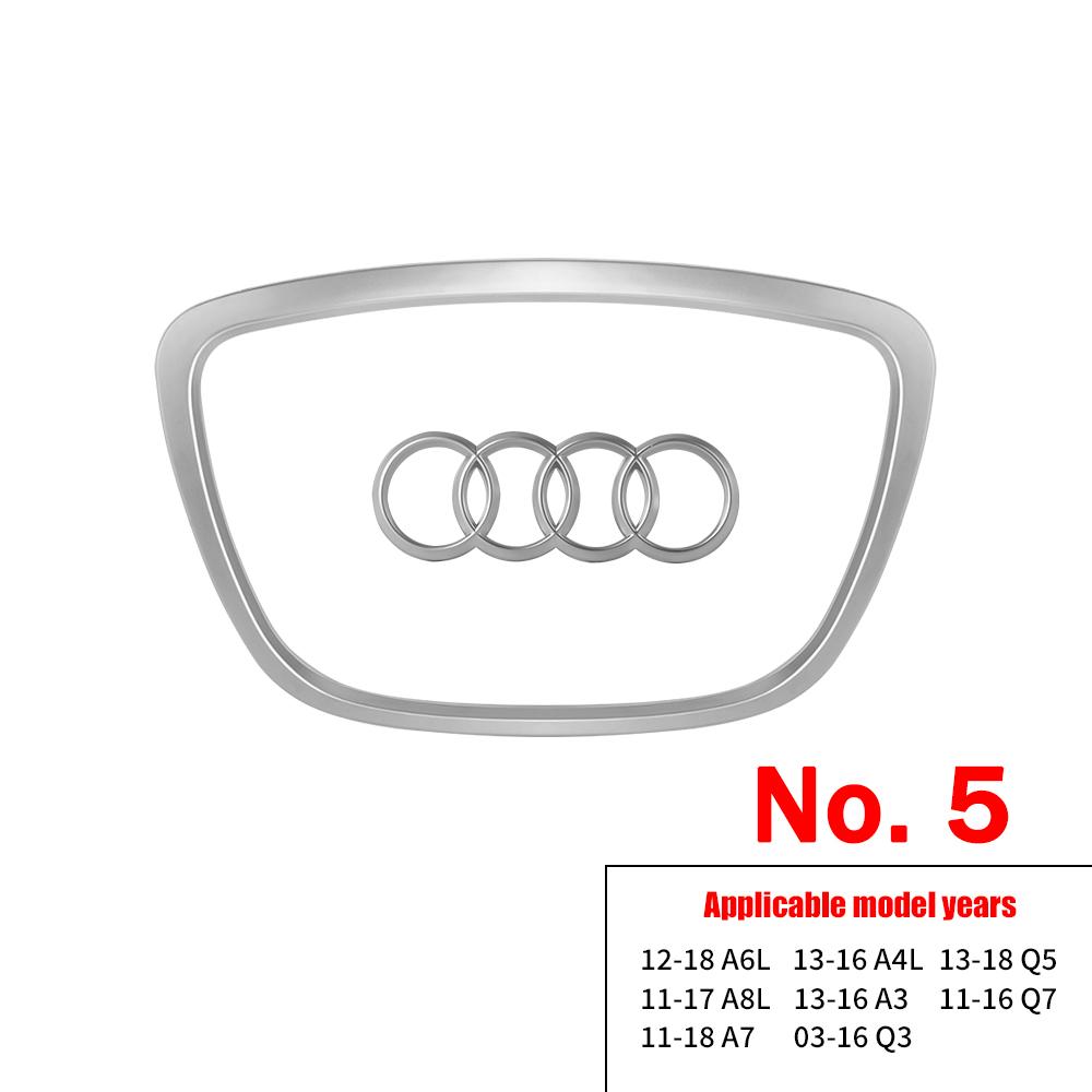 Для Audi 8P 1 шт. Стиль Автомобиля Рулевое Колесо Центральный Логотип Накладка Наклейка Декор Для AUDI A6L Q7 Q3 Q5 A7 2005-2024 A5 A3 A4L A8L 2005-2016 A8