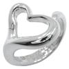 TIFFANY&Co. Open Heart Ring Elsa Peretti Silver925 #4.7(US Size) Heart 4.5g Women Used